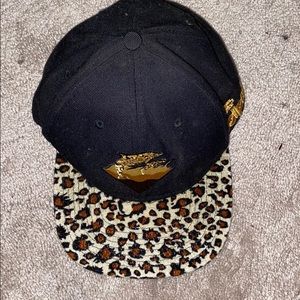 Pink dolphin cheetah print hat